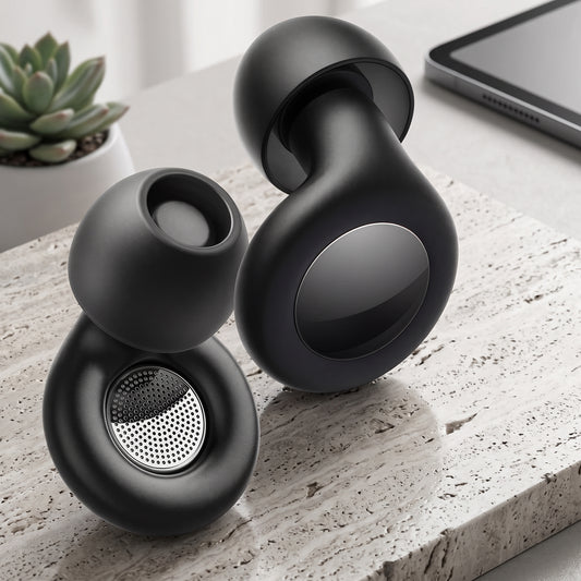 Bouchons d'Oreilles Multi-Usages en Silicone : Sommeil, Concentration & Concerts (-25dB)