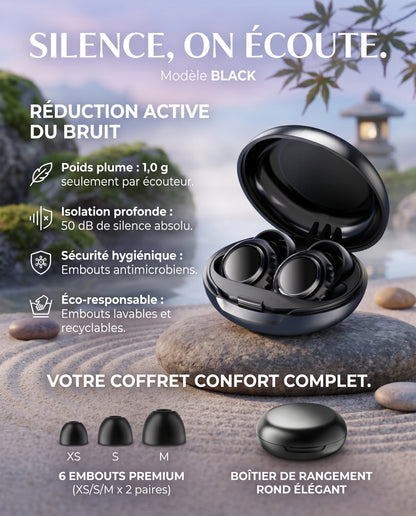 Bouchons d'Oreilles Anti-Bruit Réutilisables : Protection Auditive pour Sommeil, Voyages & Concerts