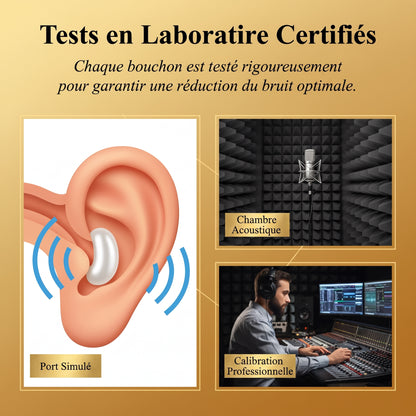 Bouchons d'Oreilles Anti-Bruit Réutilisables : Protection Auditive pour Sommeil, Voyages & Concerts