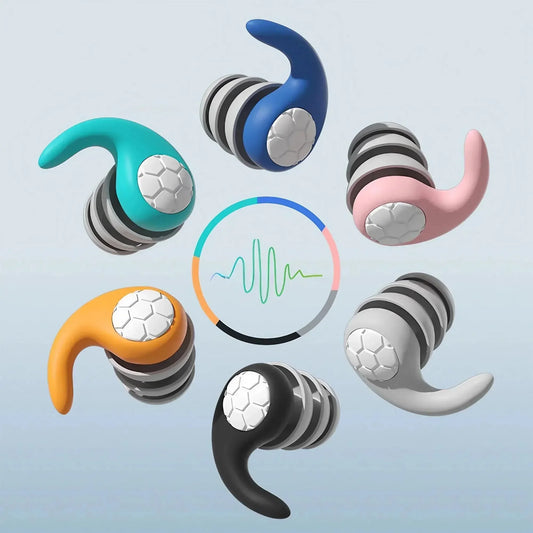 Bouchons d'oreilles silicone etanches pour natation et sommeil