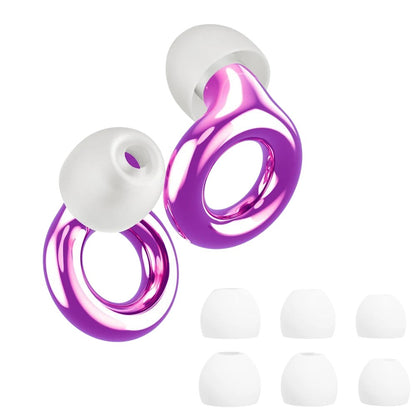 Bouchons d'Oreilles Polyvalents en Silicone : Sommeil, Moto & Natation