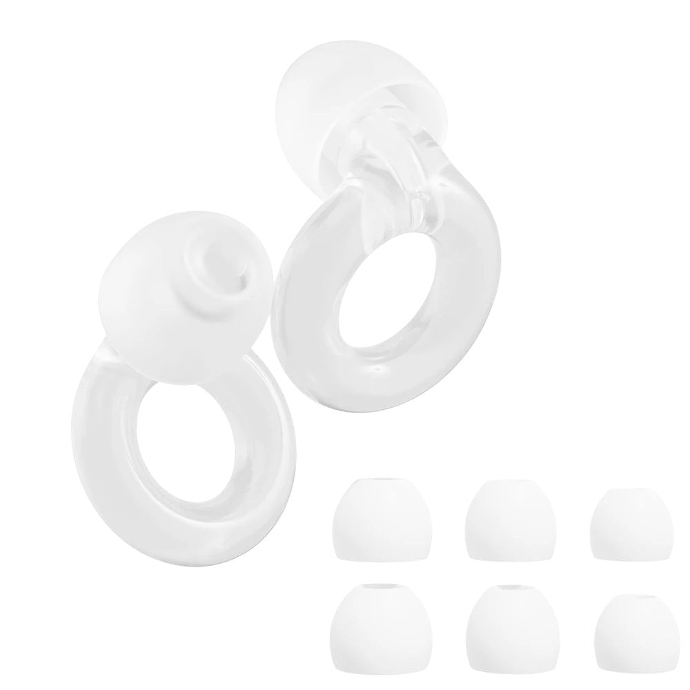 Bouchons d'Oreilles Polyvalents en Silicone : Sommeil, Moto & Natation