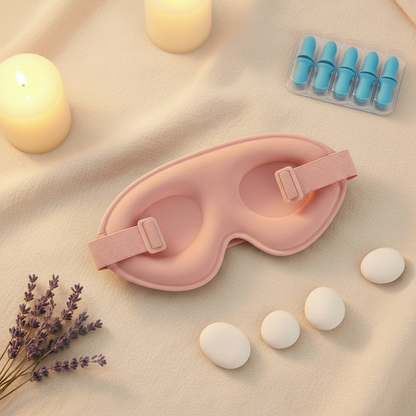 Vue arrière masque rose